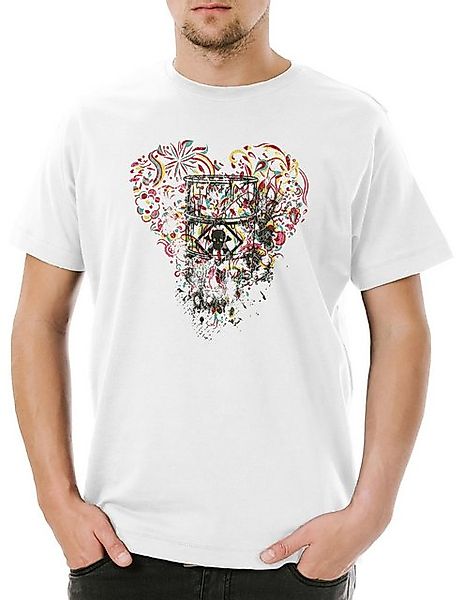 Urban Backwoods Print-Shirt Urban Backwoods Toxic Ornament Heart Herren T-S günstig online kaufen