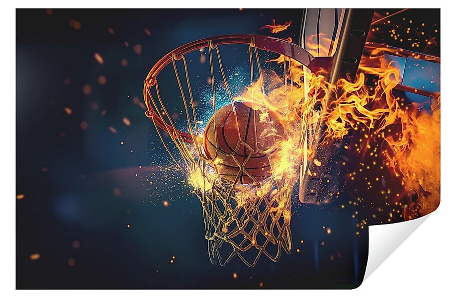 Wallarena Fototapete Kinderzimmer Jungen Basketball Abstrakt Vlies Tapete W günstig online kaufen