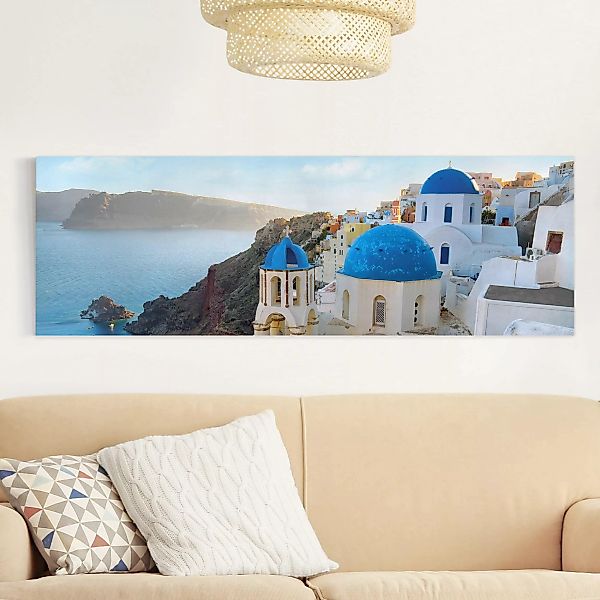 Leinwandbild Architektur & Skyline - Panorama Santorini günstig online kaufen
