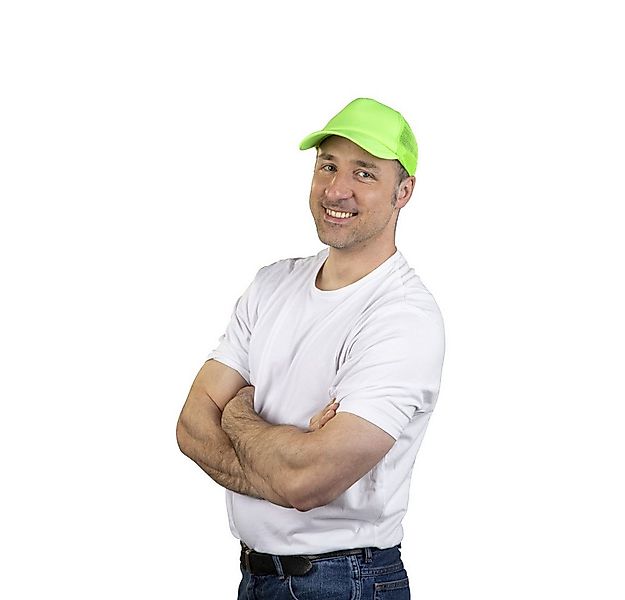 MICA Kostüm Baseballcap - für Erwachsene - Neon Grün günstig online kaufen