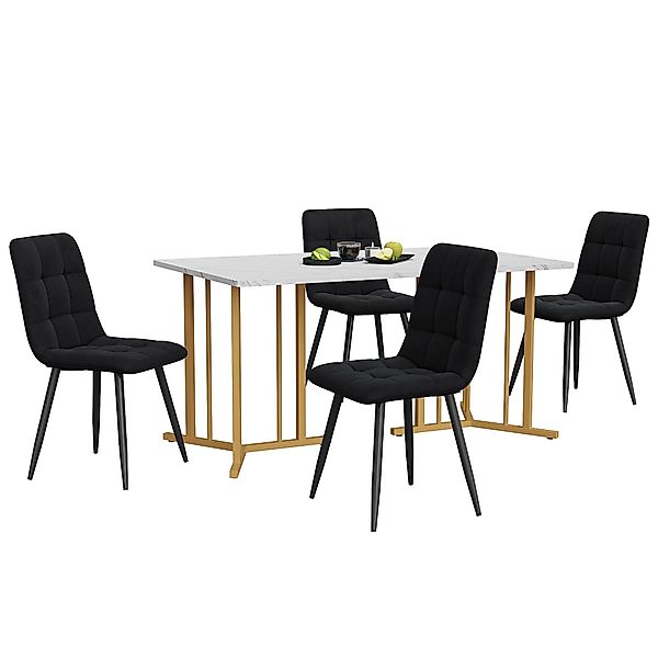 i@home Essgruppe 140×80cm Esstisch mit 4 günstig online kaufen
