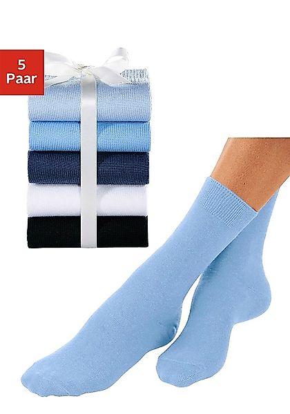 Go in Basicsocken Packung, 5 Stk. tlg. unifarben günstig online kaufen