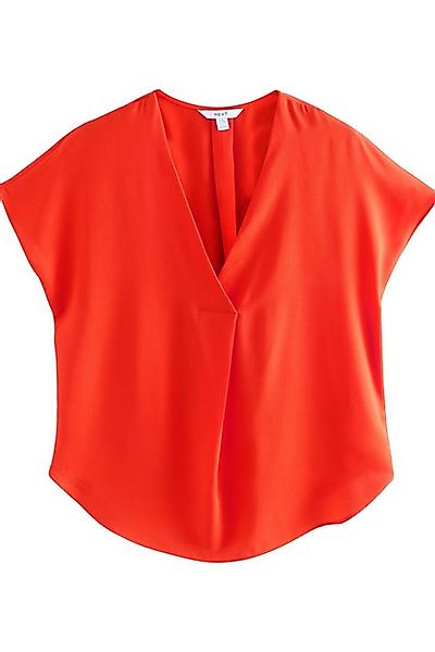 Next Kurzarmbluse Relaxed Fit Schlupfbluse mit V-Ausschnitt (1-tlg) günstig online kaufen