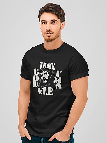 Vive Maria Thank God Herren T-Shirt schwarz günstig online kaufen