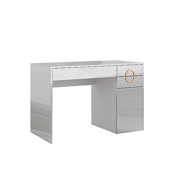 Vicco Schminktisch Adela, Weiß Hochglanz, 115 cm mit 3 Schubladen (1-St) günstig online kaufen