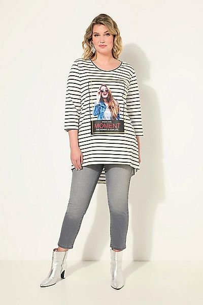 MIAMODA T-Shirt Sweatshirt Ringel Frauen-Motiv 3/4-Ärmel günstig online kaufen