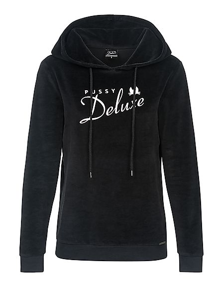 Pussy Deluxe Classic Fluffy Hoodie schwarz günstig online kaufen