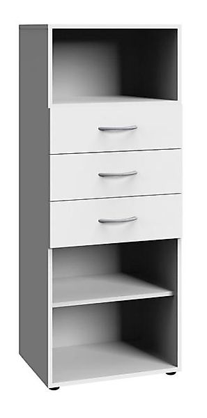 Regal Breite ca. 45 cm inkl. 3 Schubladen MULTIRAUMKONZEPT von Wimex / Weiß günstig online kaufen