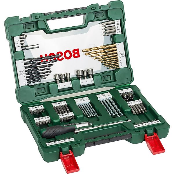 Bosch V-Line Titanium-Bohrer und Bit-Set Promoline 91-teilig günstig online kaufen