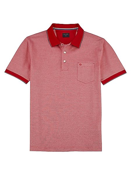 OLYMP Poloshirt Casual Two-Tone Piqué, Seitenschlitzen günstig online kaufen