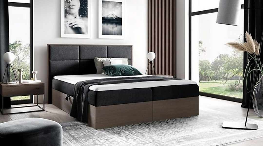 Luxusbetten24 Holzbett Designer Holzbett Linori, mit Stauraum günstig online kaufen