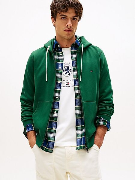 Tommy Hilfiger Kapuzensweatjacke ESSENTIAL FLEECE ZIP THROUGH kleine Logost günstig online kaufen