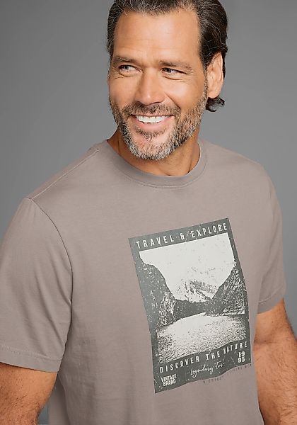 Mans World Print-Shirt, mit modisch-landschaftlichen Druck günstig online kaufen