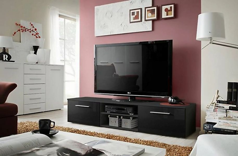 ASM-Moebel TV-Schrank TV Tisch Lowboard TV Board Unterschrank BONO II mit H günstig online kaufen