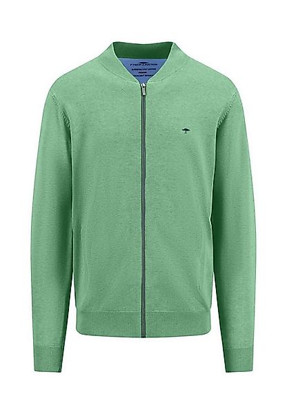 FYNCH-HATTON Strickpullover Strickjacke aus Baumwolle mit Collegekragen günstig online kaufen