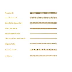 HOPLO Goldkette Goldkette Schlangenkette rund 333 günstig online kaufen