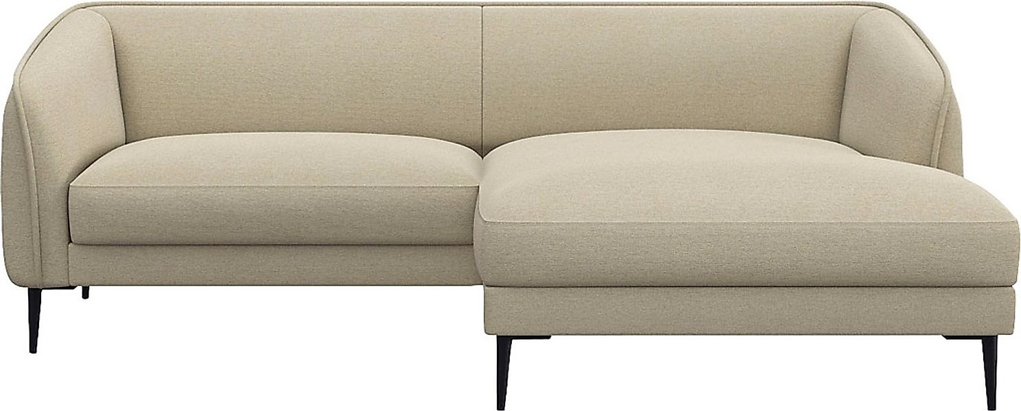 FLEXLUX Ecksofa "Belle Designsofa, bequem durch Kaltschaum im Sitz, OTTOs C günstig online kaufen
