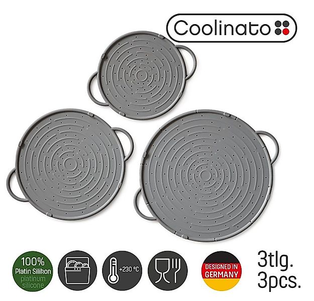Coolinato Spritzschutz Set 3tlg Silikon günstig online kaufen