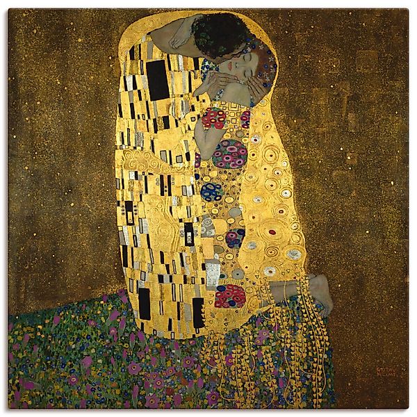 Artland Wandbild Der Kuß, Paar (1 günstig online kaufen