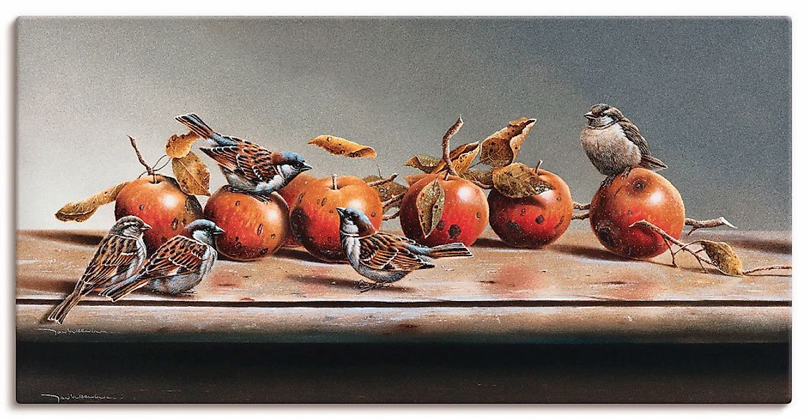 Artland "Haus Spatzen II" Arrangements 1 Stk. tlg. auf Holzrahmen gespannt günstig online kaufen