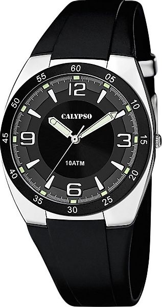 Calypso Quarzuhr Herrenuhr K5753-3 Schwarz Kunststoffband 40 mm günstig online kaufen