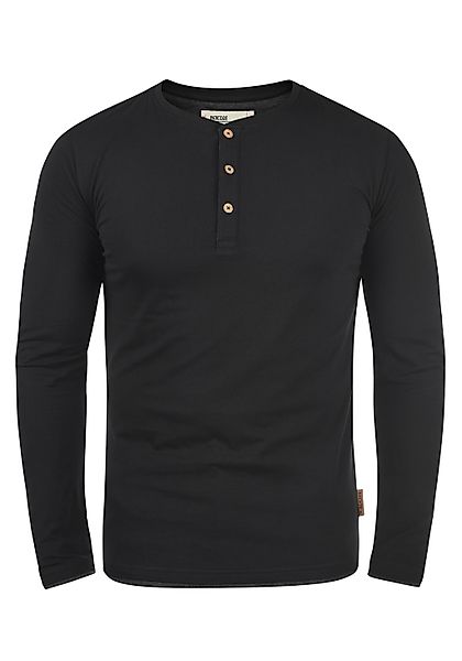 Indicode Rundhalsshirt IDGifford Longsleeve mit Knopfleiste günstig online kaufen