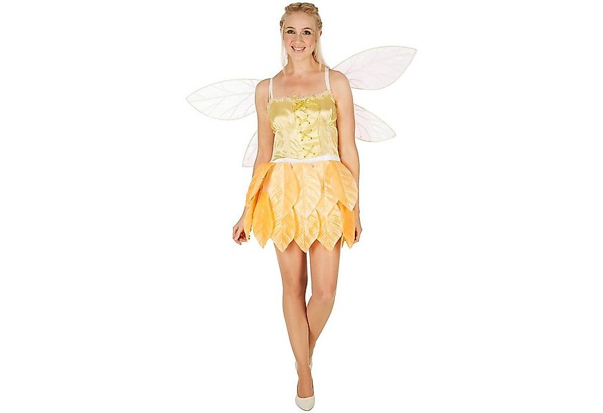 dressforfun Kostüm Frauenkostüm Blätterfee Goldblüte, Kurzes Kleid günstig online kaufen