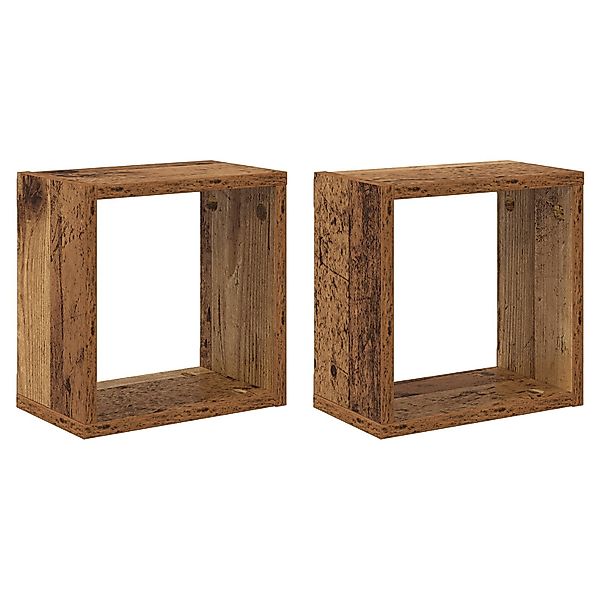 vidaXL Regal Wandregale Altholz Massivholz Klein günstig online kaufen