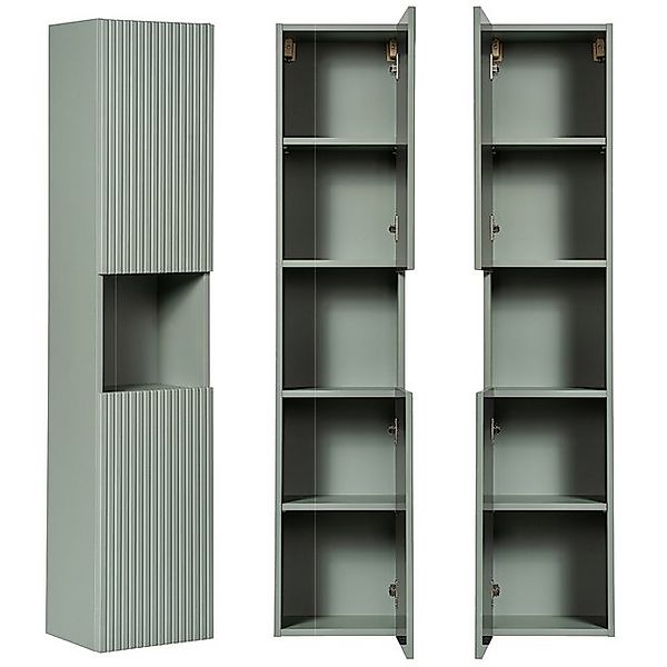 Lomadox Hochschrank NEWPORT-56-GREEN Badschrank, Schilfgrün mit günstig online kaufen
