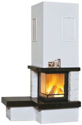 Hark Kaminofen Nebraska Bank Links Marmor Schwarz-Weiß 8 kW EEK: A+ günstig online kaufen