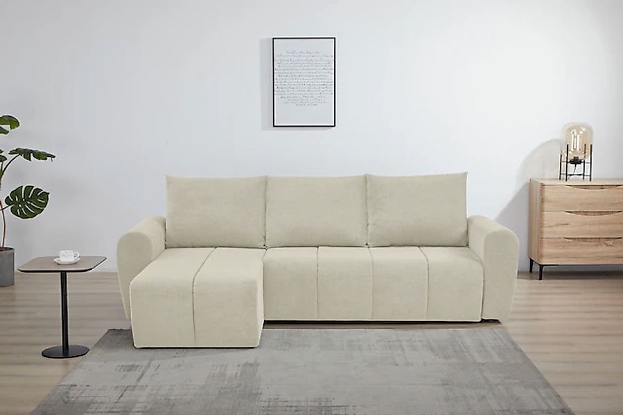 Home affaire Ecksofa »Nortrud, 241 cm, L-Form, mit Schlaffunktion u. Bettka günstig online kaufen