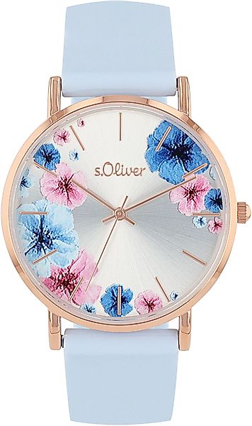s.Oliver Quarzuhr 2038371, Armbanduhr, Damenuhr, analog, günstig online kaufen