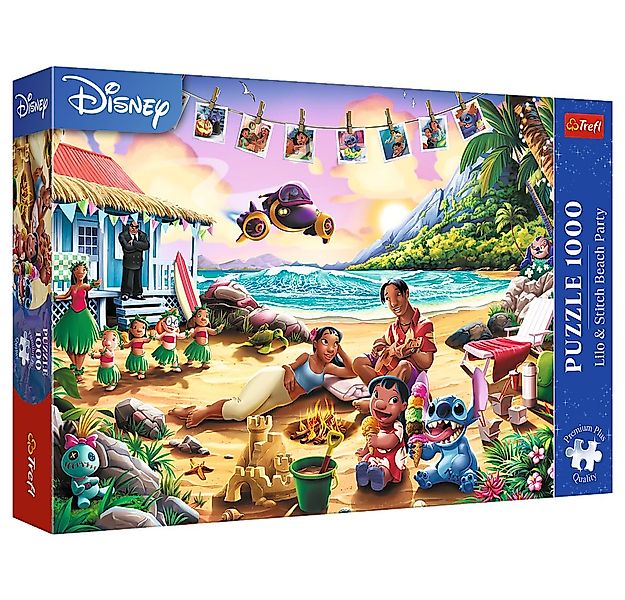 Trefl Puzzle Trefl, Disney Lilo & Stitch Strandparty,1000 Teile Premium Plu günstig online kaufen