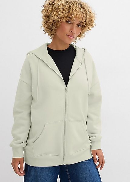bonprix Kapuzensweatjacke mit Eingrifftaschen und Reißverschluss günstig online kaufen