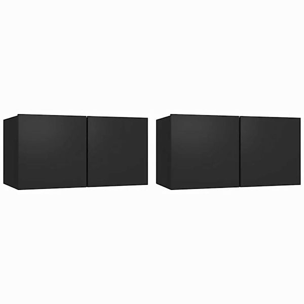 vidaXL TV-Schrank TV-Hängeschränke 2 Stk Schwarz 60x30x30 cm günstig online kaufen