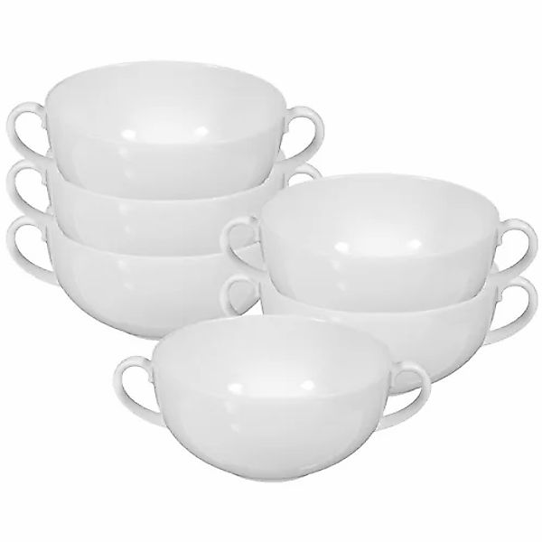 Seltmann Weiden Tasse »Suppentassen Rondo/Liane 0,36 l 6er Set weiß« günstig online kaufen
