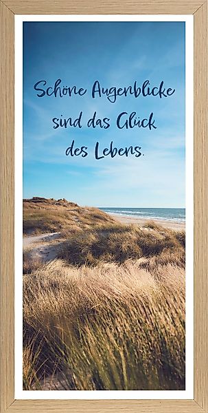 Bönninghoff Bild mit Rahmen, Düne-Strand-Sprüche, (1 St.), BxH: 23x49 cm günstig online kaufen