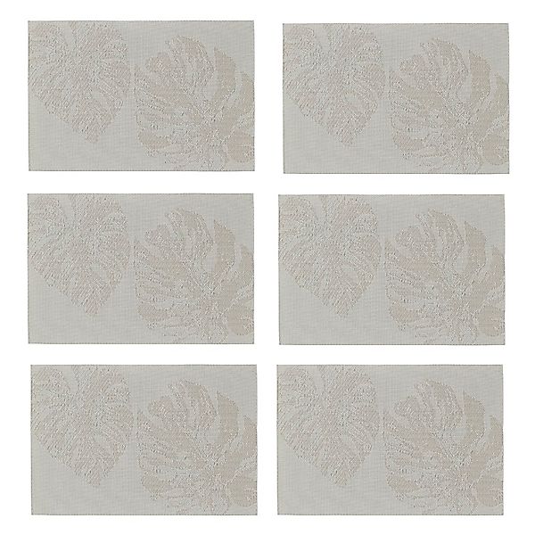 Zeller Present Platzset modernes Monstera Blätter Design, 6-teilig, Kunstst günstig online kaufen