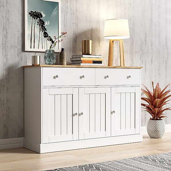 KLAM HOME Sideboard Kommode Wohnzimmerschrank mit gravierter günstig online kaufen