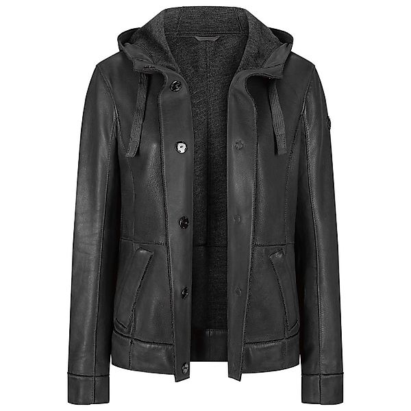 Milestone Lederjacke mit Kapuze aus Lammleder günstig online kaufen