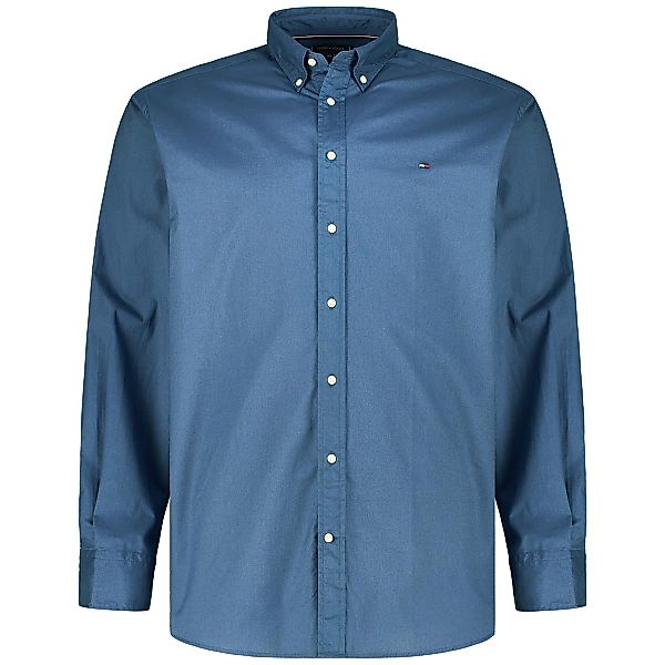 Tommy Hilfiger Freizeithemd aus Baumwolle Farbe blau Größe: 4XL günstig online kaufen