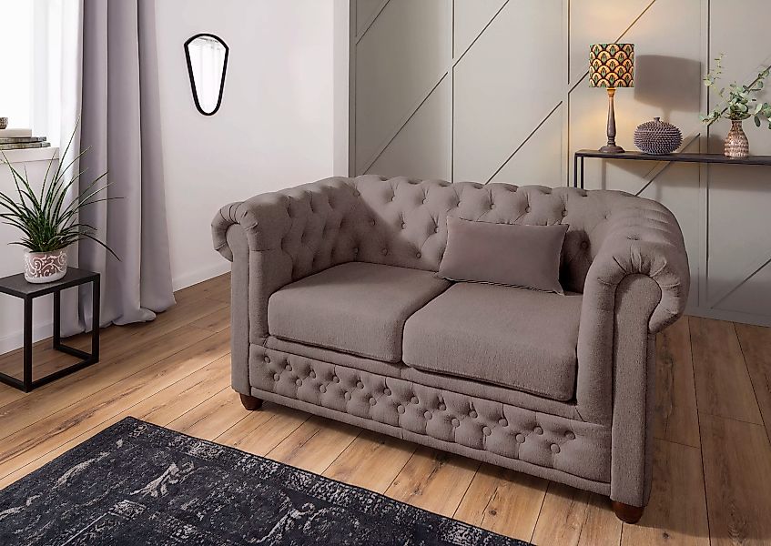 Home affaire Chesterfield-Sofa "New Castle", mit hochwertiger Knopfheftung günstig online kaufen