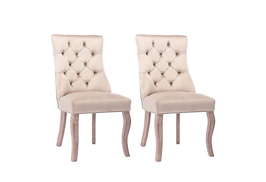 Flieks Esszimmerstuhl (2 St), 2er Set Samt Wohnzimmerstuhl Polsterstuhl günstig online kaufen