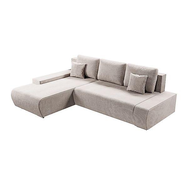 Juskys Ecksofa Iseo, modern, L-Form, Schlaffunktion, günstig online kaufen