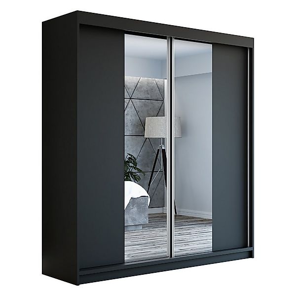 A&J MöbelLand GmbH Schiebetürenschrank NEO 160 cm 2-türig Schrank mit Spieg günstig online kaufen