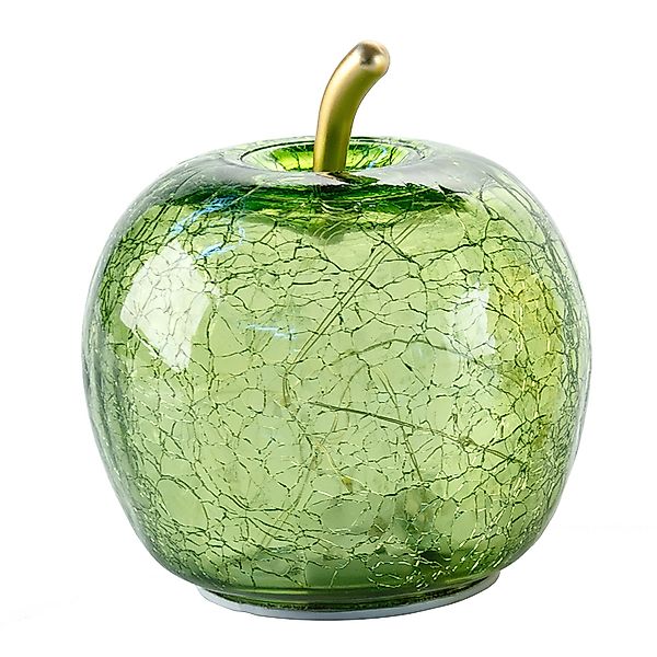 FlowerPower Deko Apfel Pomo mit LED 11 cm x 12 cm Hellgrün günstig online kaufen