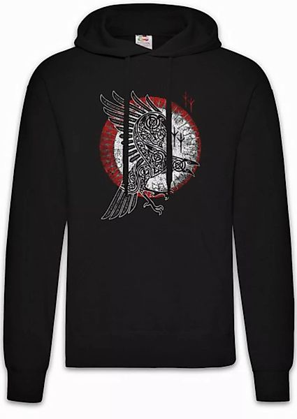 Urban Backwoods Hoodie Norse Raven Herren Hoodie Runes Wikinger Raben Wallh günstig online kaufen