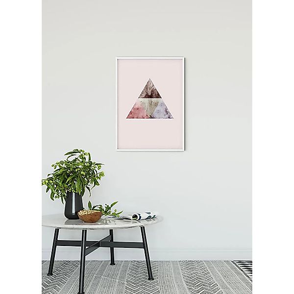 Komar Bild "Triangles Top Red", Formen-Kunst, (1 St.), Wandbild zur Dekorat günstig online kaufen