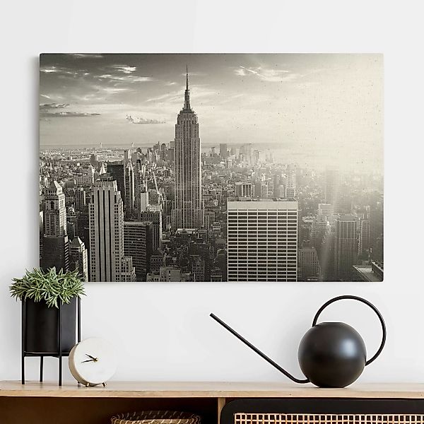 Leinwandbild auf Naturcanvas Manhattan Skyline günstig online kaufen