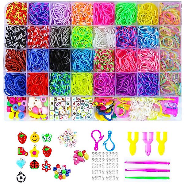 FOUORTUNATE-BEE Schmuckset 2500+Loom Bänder Set (Loom günstig online kaufen